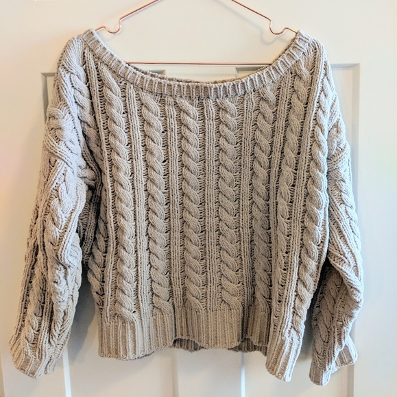 ASOS Sweaters - asos chenille off-shoulder sweater